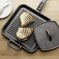 thumbnail image 6 of Lodge Cast Iron Logic 8.25" Ribbed Panini or Grill Press, LPP3, 6 of 8