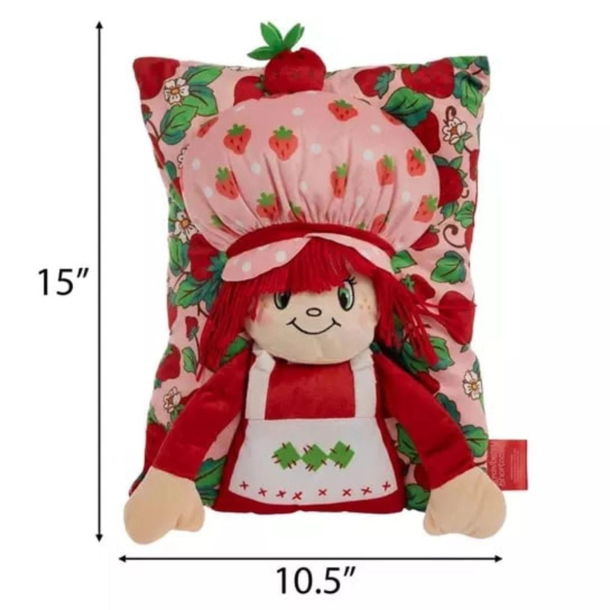 Strawberry Shortcake Girl's 3D Character Plush Snuggle Pillow, 11" X 15"