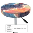 thumbnail image 4 of Honeii Sunshine Winged Rabbit Bar Stool Covers – Perfect Fit for 12" to 14" Round Stools, Crease-Resistant, Stretchy, Washable & Dustproof Seat Slipcovers-14 inch, 4 of 7