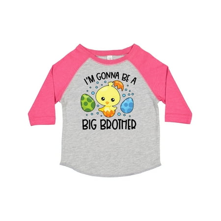 

Inktastic Easter I m Gonna Be a Big Brother with Green and Blue Eggs Gift Toddler Boy Girl T-Shirt