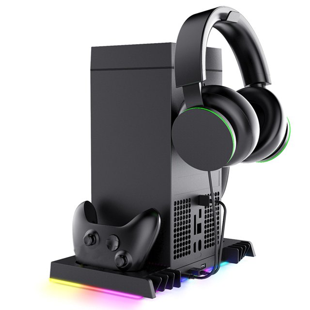 Soporte de Ventilador de Enfriamiento y Estación de Carga para el Controlador de Consola para con Almacenamiento de Luz de Color RGB con de Ventilador