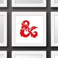 thumbnail image 5 of Gallery Pops Dungeons & Dragons: Honor Among Thieves - Red Ampersand Wall Art, White Framed Version, 12" x 12", 5 of 5