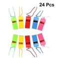 thumbnail image 2 of 24pcs Plastic Whistles Colorful Cheering Refueling Whistles Referee Whistles Kids Toy Sporting Goods With Rope, 2 of 3