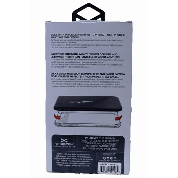 iPhone SE Clear Case for Apple iPhone 8 iPhone 7 Ghostek Covert (white)