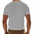 thumbnail image 6 of Men's Henley Shirt Slim Fit Quick Dry Fitness T-Shirt Short Sleeve Lightweight Casual T-Shirt Basic, 6 of 6