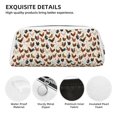 thumbnail image 4 of Uemuo Funny Chicken Printed Leather Pencil Case, Pencil Pouch, Portable Pencil Bag, Pen Case for& Office, 4 of 7