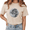3-Apricot, variant on Giffimy Women's Pink Grey Moon Graphic Vintage Washed T-Shirt Short Sleeve Crew Neck Relaxed Fit Top