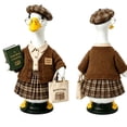 thumbnail image 3 of Aurorax Back to Class School Porch Goose Outfits 23" Holiday,Goose Clothes for Cement Goose Porch Goose 17/19 inch,All the Season Teacher 23" Porch Goose Clothing Accessories for Garden Lawn Yard, 3 of 8