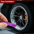 thumbnail image 3 of Uxcell Spiked Shape Tire Valve Stem Caps Aluminum Alloy Car Wheel Valve Cap Universal Dustproof Purple 60mm, 3 of 6
