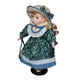 thumbnail image 3 of Figuras de porcelana en miniatura de 11,81'' Hermosa muñeca de cerámica coleccionable con sombrero azul, 3 of 9