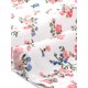 thumbnail image 5 of INSPIRE CHIC Blusa de Chifón con Cuello Peter Pan y Lazo, Estampado Retro, Manga Corta, L Blanco-Floral, 5 of 6