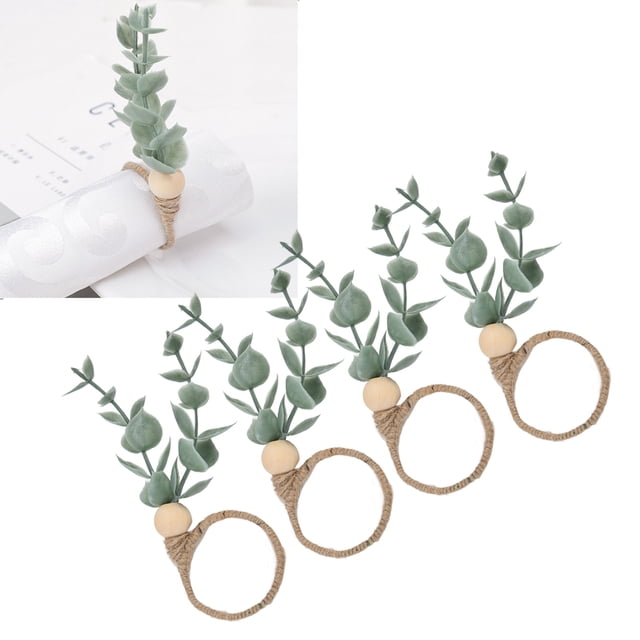 Anillos De Servilleta Flor Artesanía Artificial Servilleta Decorativa Hebilla Accesorios De Mesa
