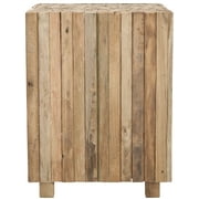 Safavieh Richmond Rustic Wood Block Square End Table