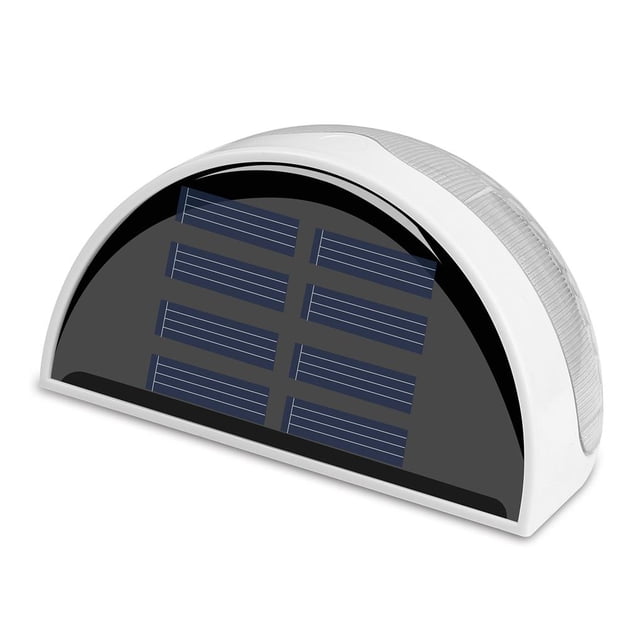 Advancent Lámpara de pared de 6 luces LED para valla Solar a prueba de agua, luz blanca fría, encendido/apagado automático por la noche para escaleras, Iluminación y accesorios Blanco frio Advancent HA024497-01