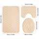 thumbnail image 3 of Juego de 3 alfombrillas de baño de espuma | Alfombras de baño suaves y antideslizantes con tapete para la tapa del inodoro | Alfombrillas absorbentes de agua lavables a máquina para baño y ducha, 3 of 7
