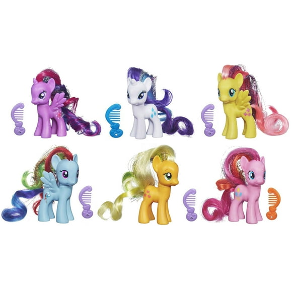 Little Horse Toy Friendship Movie Personaje destacado Muñeca de 14 cm Figura de acción Modelo de juguete para niñas (juego de 6 piezas 02)