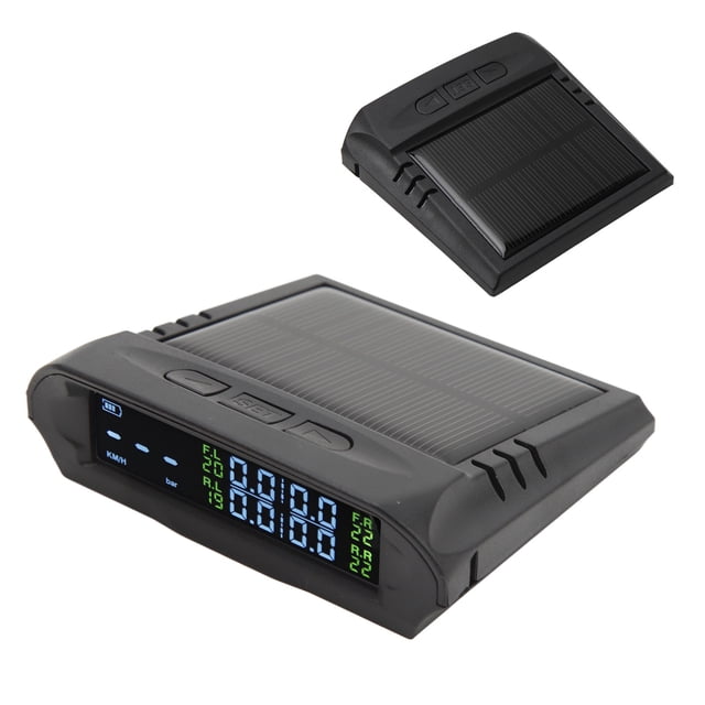 Solar Power TPMS, Long Standby Solar Tire Pressure Day Night Mode High Efficiency USB Charging Low Power Consumption For Car