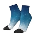 thumbnail image 2 of Bingfone Christmas Snowflakes Design Patterned Men'S Women'S Casual Cotton Socks, 2 of 9