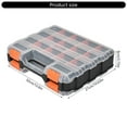 thumbnail image 3 of Plastic Screw Organizers Box with Removable Divider Tool Part Container Bin Double Side Tools Box for Screws & Small Part, 3 of 8
