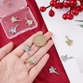 thumbnail image 3 of 8Pcs 2 Colors Christmas Tree Charms Christmas Reindeer Cubic Zirconia Charms Pendants for DIY Necklace Earring Jewellery Making Findings Colorful, 3 of 9