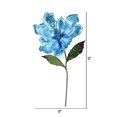 thumbnail image 2 of Vickerman OF160742 Sky Blue Magnolia Flower Stem, 22 & 9 in., 2 of 3