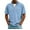 Sky Blue B, variant on Stamzod Summer Quarter Zip Men Shirt Short Sleeve Stand Collar Corduroy Tops Casual Loose Oversized Shirts for Men Purple B L