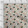 thumbnail image 2 of oneOone Polyester Spandex White Fabric Tropical Leaf Fabric For Sewing Printed Craft Fabric By The Yard 56 Inch Wide, 2 of 5