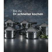 Kuhn Rikon Duromatic Stainless Steel Saucepan Pressure Cooker, 7 Qt