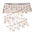 thumbnail image 1 of 1 Roll of Curtain Trim Ribbon DIY Polyester Embroidered Pelmet Curtain Edging, 1 of 8