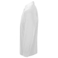 thumbnail image 3 of Front Row - Polo de manga corta liso para hombre/Caballero Modelo Classic (Blanco/Blanco), 3 of 3