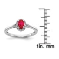 thumbnail image 2 of Primal Gold 14 Karat White Gold Ruby and Diamond Halo Ring, 2 of 6