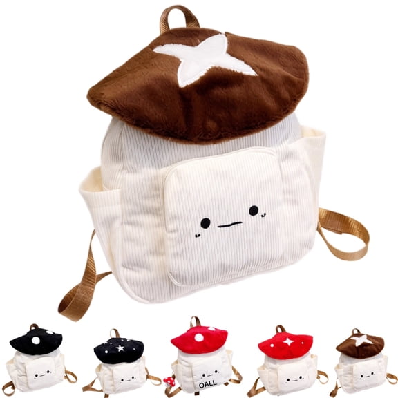 Cute Kawaii Mushroom Shaped Backpack Crossbody Bags Purse for Women Trendy Cartoon Travel Versatile Shoulder Handbag,A
