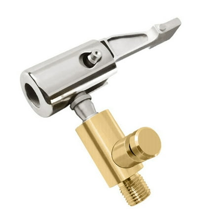 

Air Pump Nozzle Adapter with Deflation Inflator Valve Connector Head Clip Metal Fast Conversion Car