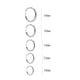 thumbnail image 2 of HomeKingdee 5 Pcs Alloy Hoop Earrings Set - Silver-Plated Fashion Jewelry for Women, Ideal Gift for Birthday Halloween Party Vacation, 2 of 2