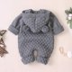 thumbnail image 4 of Newborn Baby Boy Girl Bear Ear Knitted Romper Jumpsuit Hooded Sweater Outfit Set 6-12monate, 4 of 4