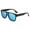 Blue, variant on MOJMBSBY Vintage Women Oversized Sunglasses Designer Luxury Square Sun Glasses UV400 Protection Flat Lens