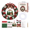 thumbnail image 4 of 3D Christmas Fabric Poke Wreath DIY Kit, Fabric Poke Art Kit for Adults, Christmas Wreath DIY No-sew Craft Kits, Classic Holiday Wreath Craft Gift for Door and Wall Home Display, 4 of 7