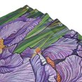 thumbnail image 3 of Wobogo Purple Iris Bathroom Shower Curtain Set with Floor Mat and Hooks Ultra Waterproof Visible Slider Beads, 3 of 7
