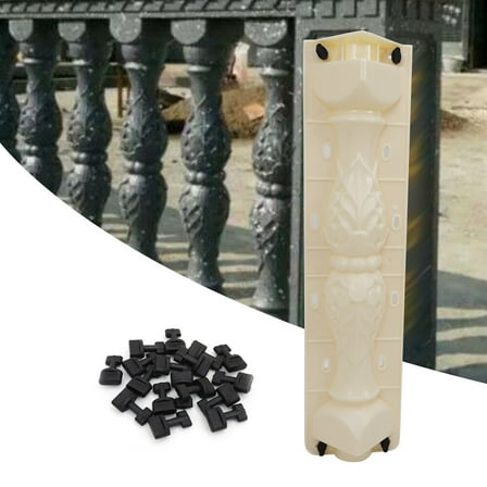 Miumaeov 2Pcs 60cm Column Moulds Balustrade Molds DIY For Concrete Plaster Cement Casting