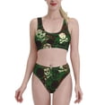 thumbnail image 2 of Picia Camouflage Skull Women's High Waisted Bikini Scoop Neck Swimsuit Two Pieces Bathing Suit-Large, 2 of 8