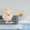 thumbnail image 2 of Reloj de pared creativo de madera maciza con soporte giratorio para tazas, organizador decorativo silencioso que no hace para restaurante, ofic, 2 of 8