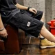 thumbnail image 2 of Pantalones cortos para hombre, bermudas holgadas, anchos, largos, cargo, negros, medio sueltos, venta al por mayor, novedad en ropa, jorts, 2 of 5