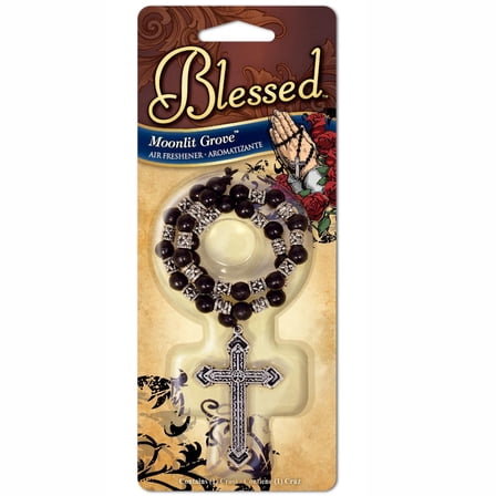 Blessed Moonlit Grove Scent Metal Cross Air Freshener