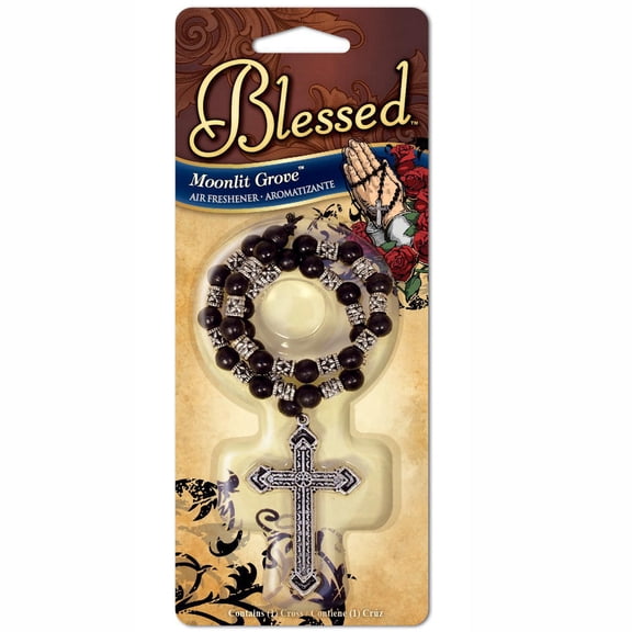 Blessed Moonlit Grove Scent Metal Cross Air Freshener