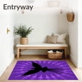 thumbnail image 3 of ODIKA 5'x7' Machine Washable Non-Slip Area Rug, Flying Shadow Mascot Floor Covering High Traffic Rug with Pad, Purple, 669268, 3 of 8
