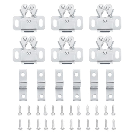 GAXIRE 20 Sets Cabinet Door Buckle Clips Rolled Steel Smooth Silent Hardware