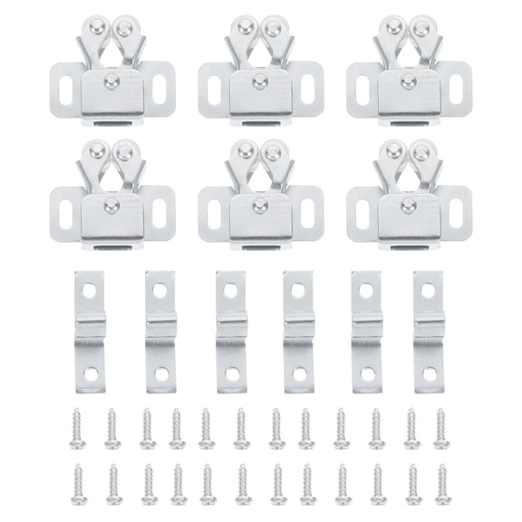 GAXIRE 20 Sets Cabinet Door Buckle Clips Rolled Steel Smooth Silent Hardware
