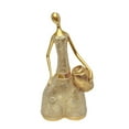 thumbnail image 4 of Dualoai Lady Figurine Collectible Ornament Art Sculpture for Home Office Table Shelf Gold, 4 of 9