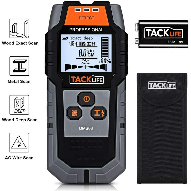 TACKLIFE 4 In 1 Center Finding Electronic Scanning Stud Finder