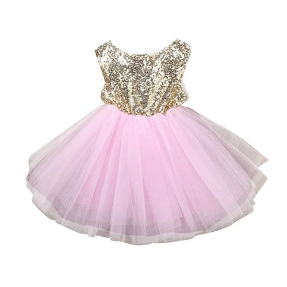 Dresses for Girls Baby Girl Mesh Tutu Birthday Dresses Tutu Sleeveless Pageant Party Toddler Wedding Princess Dress Size 2 Y-3 Y